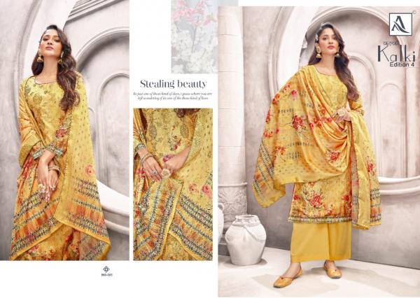 Alok Kalki 4 Jacquard Print Unstich Dress Material Edition